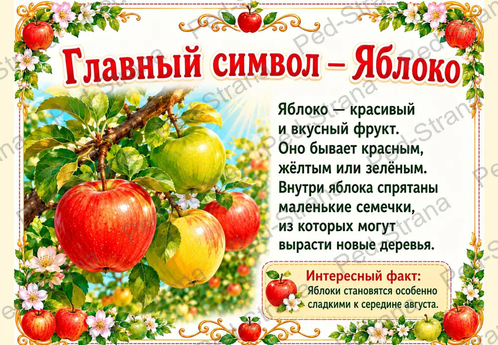 Презентация "Яблочный спас" — страница-пример 3