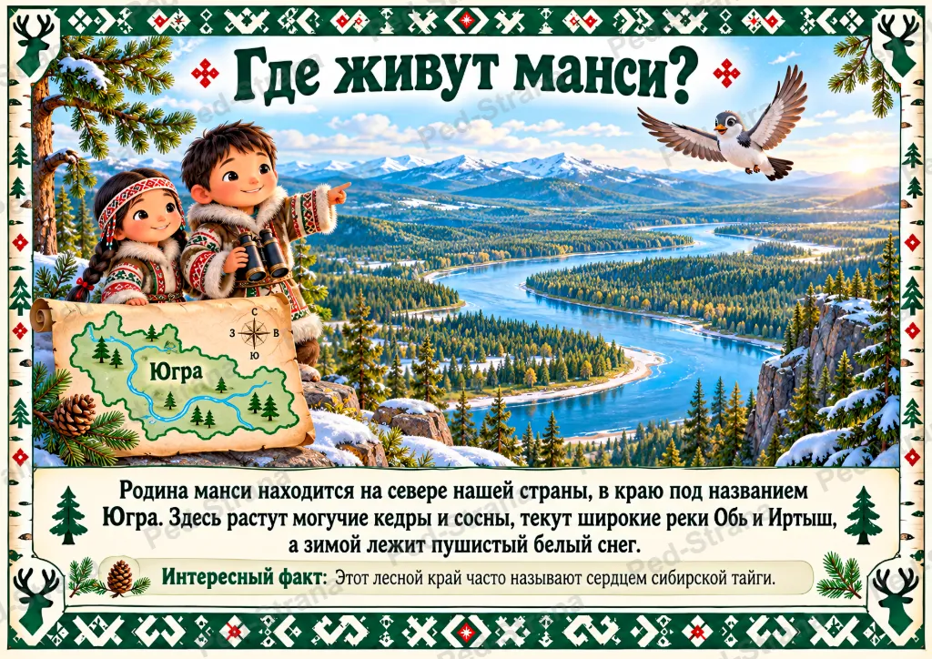 Манси - лесные жители Югры — страница-пример 2