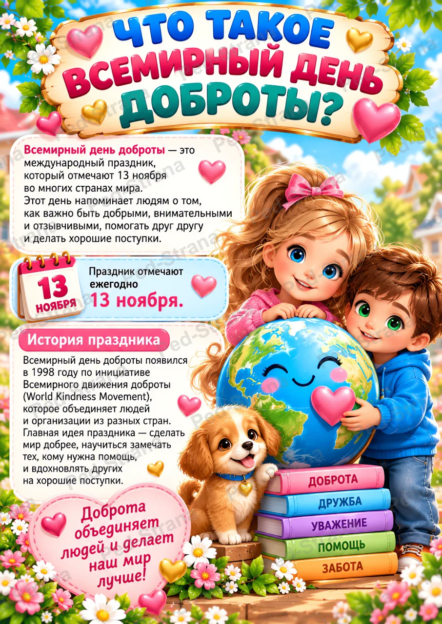 Папка - передвижка "13 ноября - Всемирный день доброты и вежливости" — страница-пример 1