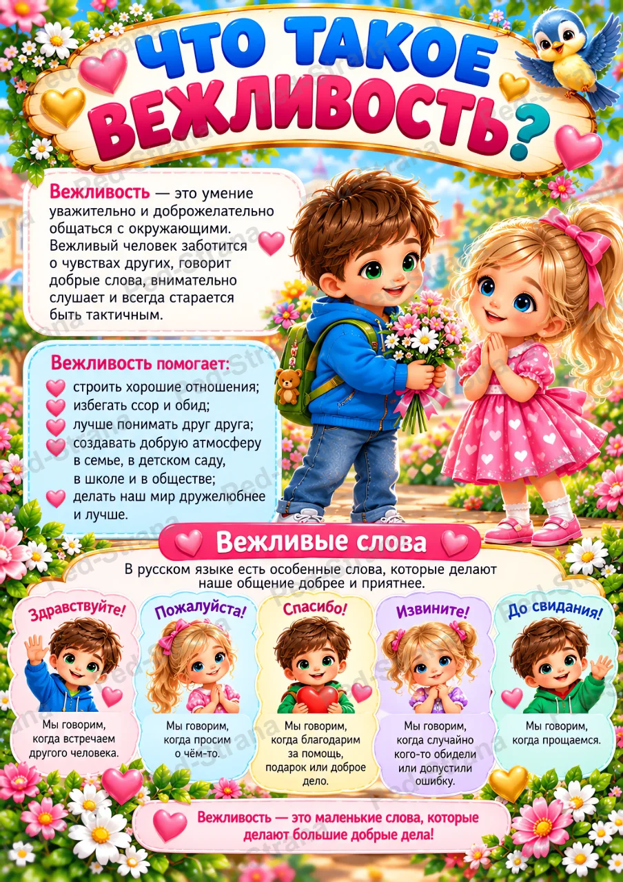 Папка - передвижка "13 ноября - Всемирный день доброты и вежливости" — страница-пример 3
