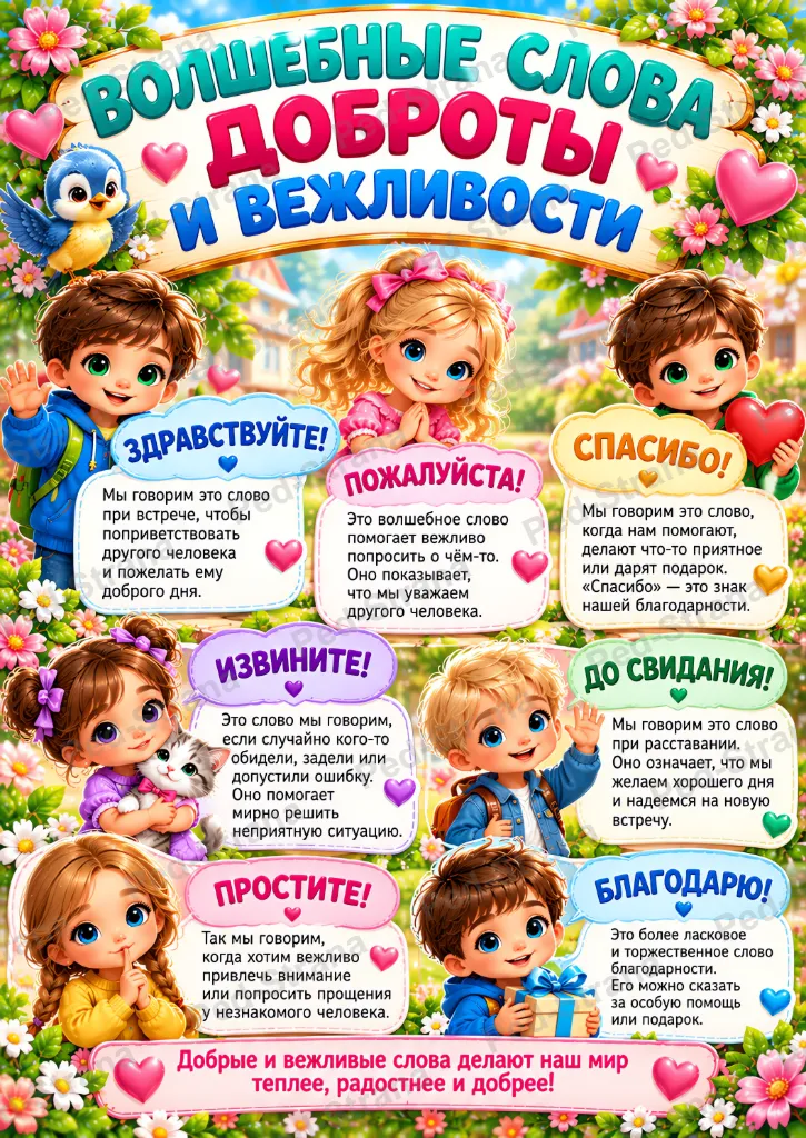 Папка - передвижка "13 ноября - Всемирный день доброты и вежливости" — страница-пример 4