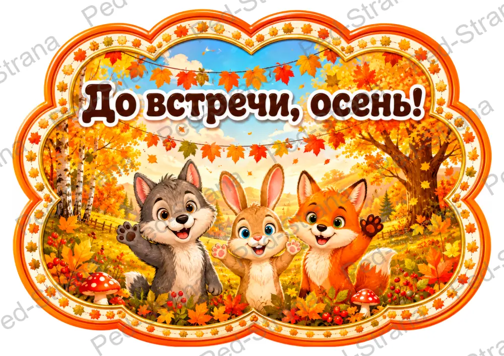Речевые облачка «Осень» — страница-пример 12